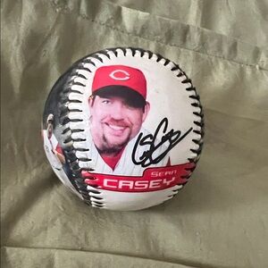 Vintage Cincinnati Reds souvenir Baseball featuring Sean Casey